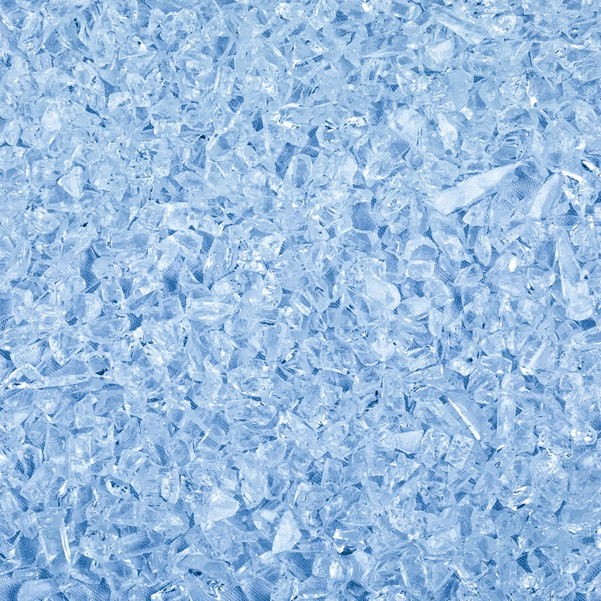 Sapphire Transparent Coarse Glass Frit, 8.5 oz