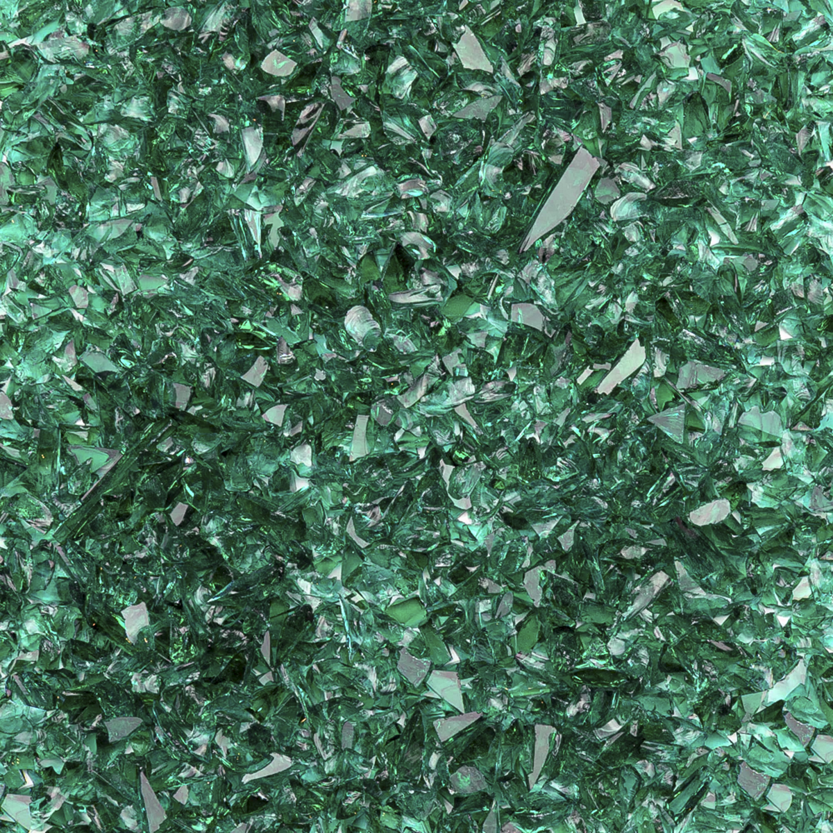 Teal Green Transparent Coarse Glass Frit, 8.5 oz
