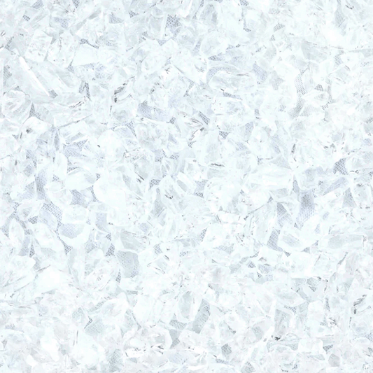 Clear Icicle Mosaic Frit, 8.5 oz.