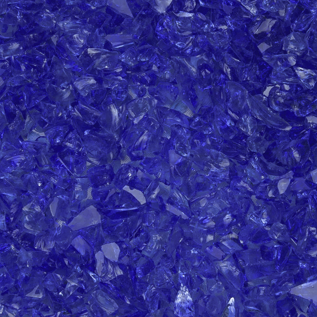 Light Blue Transparent Mosaic Glass Frit, 8.5 oz