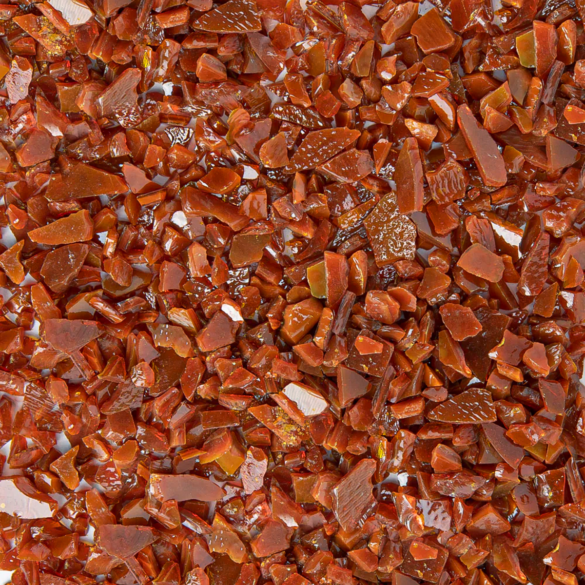 Terra Cotta Opal Mosaic Glass Frit, 8.5 oz