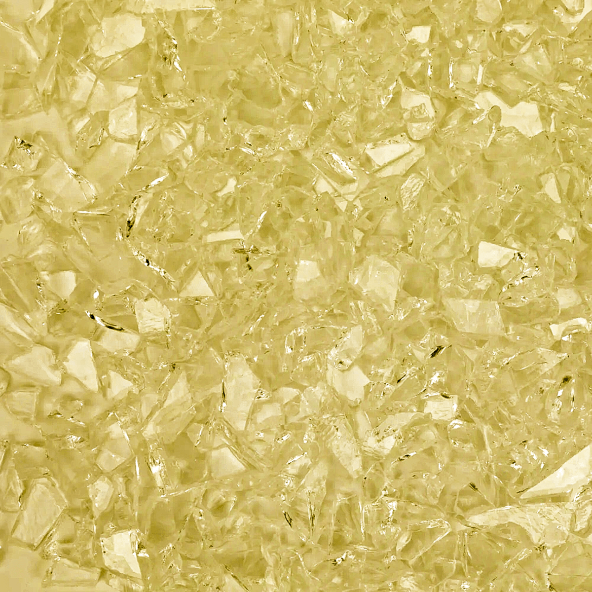 Straw Transparent Mosaic Glass Frit, 8.5 oz