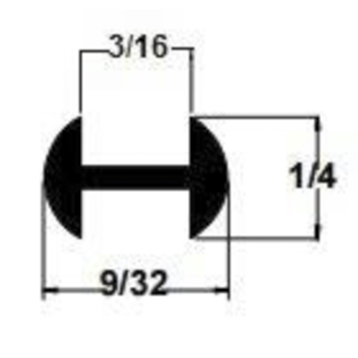 PREMIER LEAD 1/4" (3/16''CHNL)  ROUND H