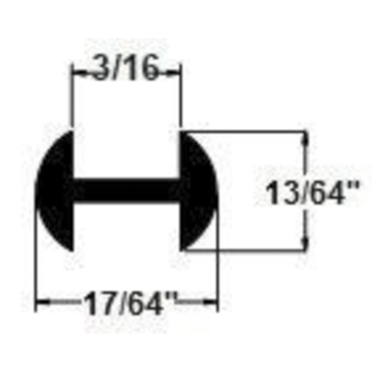 PREMIER LEAD 13/16" (3/16''CHNL) ROUND H