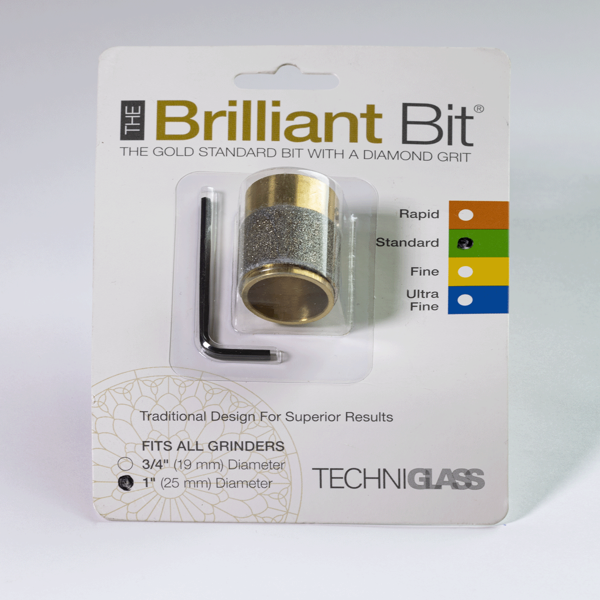 1" STANDARD GRIT TECHNIGLASS BRILLIANT BIT