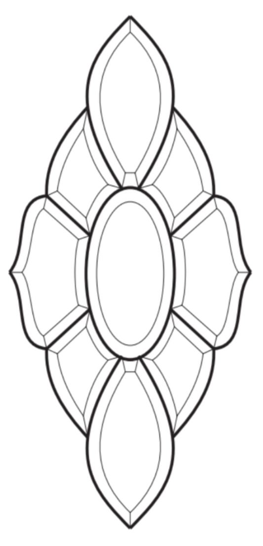 10'' x 19-1/2'' Bevel Cluster