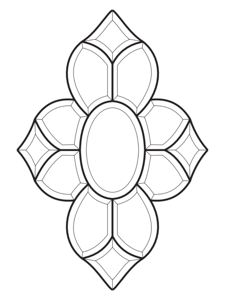 12-1/4'' x 18'' Bevel Cluster