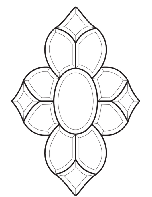 12-1/4'' x 18'' Bevel Cluster