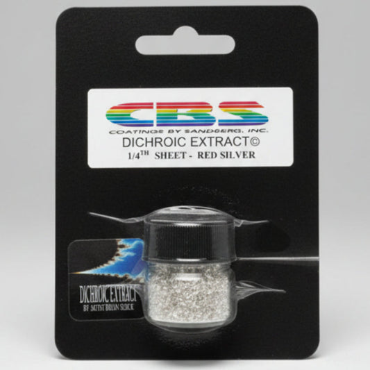 Dichroic Extract 1/4 Sheet-Red Silver