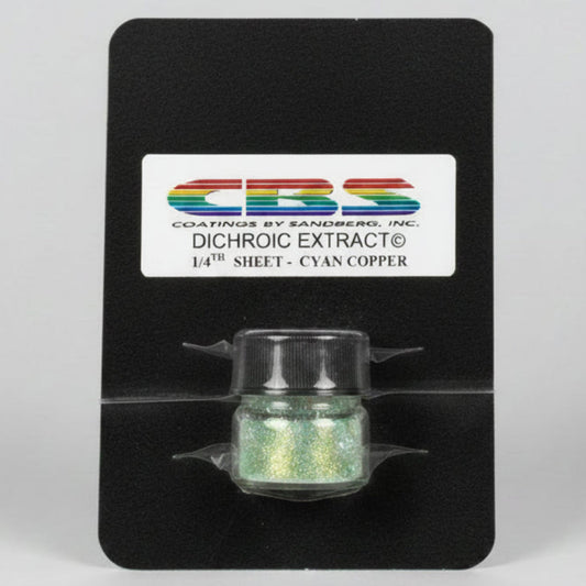 Dichroic Extract 1/4 Sheet- Cyan Copper