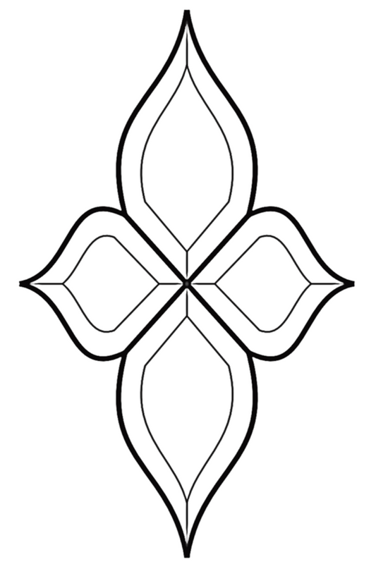 7-5/8'' x 13'' Bevel Cluster