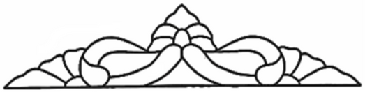 8-1/2'' x 36-3/4'' Bevel Cluster