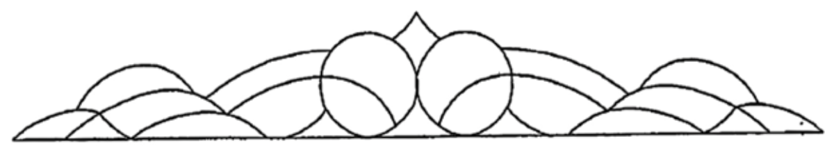 7-1/4'' x 50-3/4'' Bevel Cluster