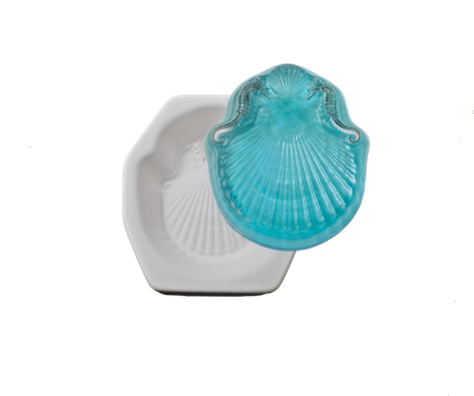 Sea Horse & Shell Dish 7.5" x 9"