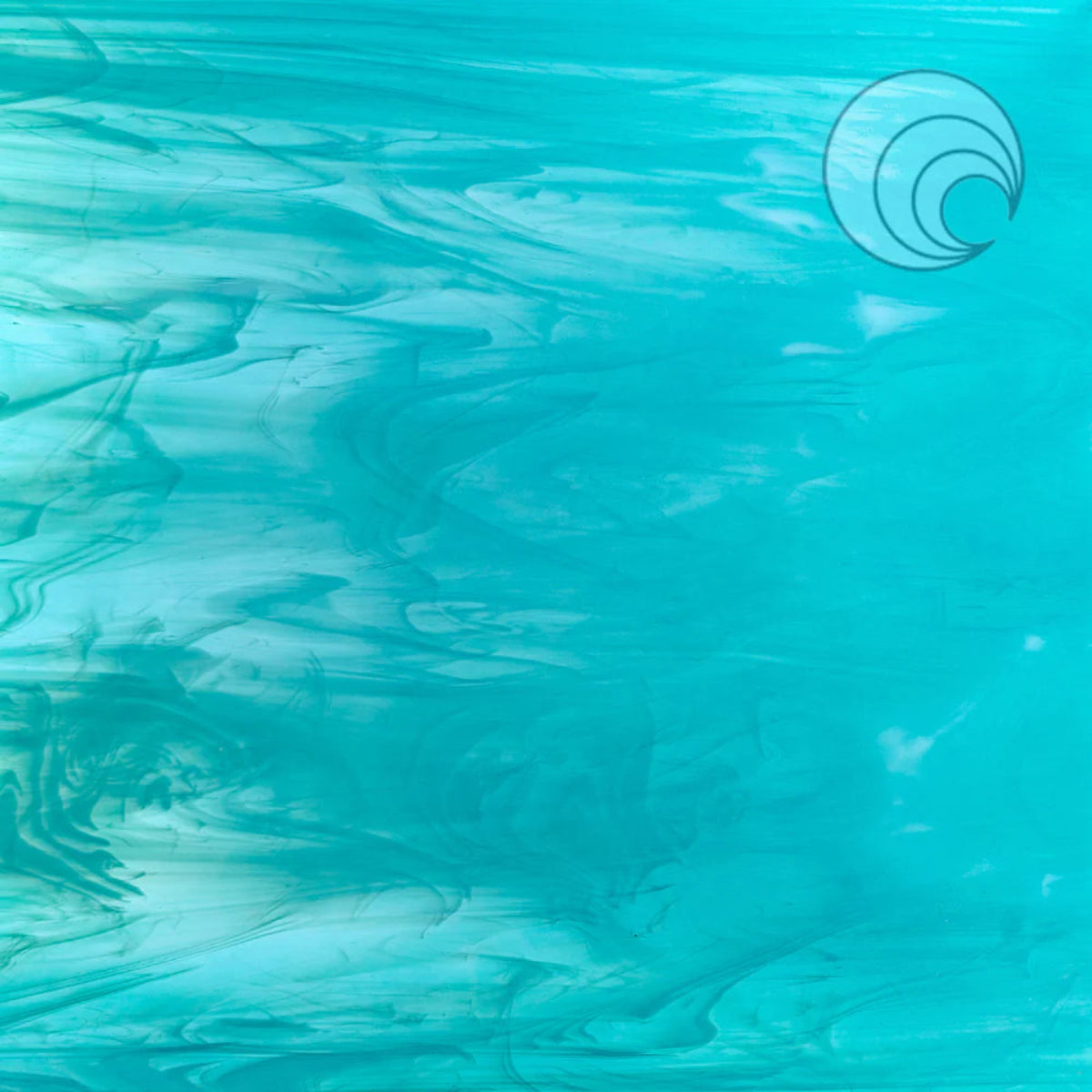 Caribbean Blue, White, Wispy