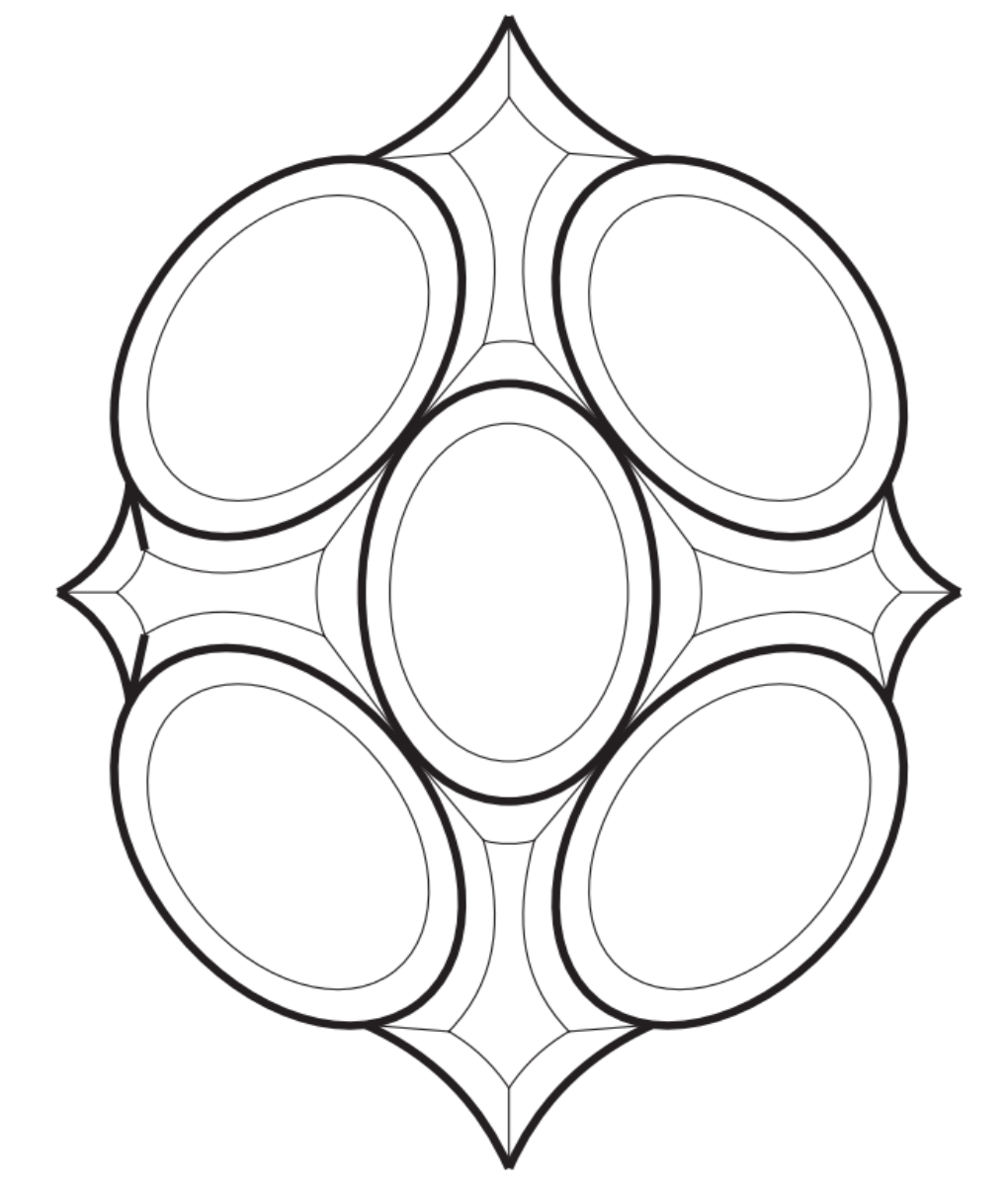 12-1/2'' x 16-1/2'' Bevel Cluster