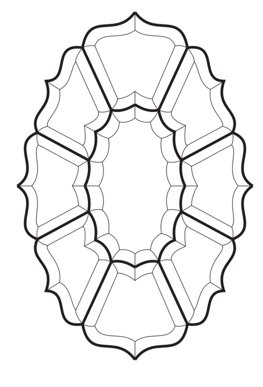 10-3/4'' x 15-3/4'' Bevel Cluster