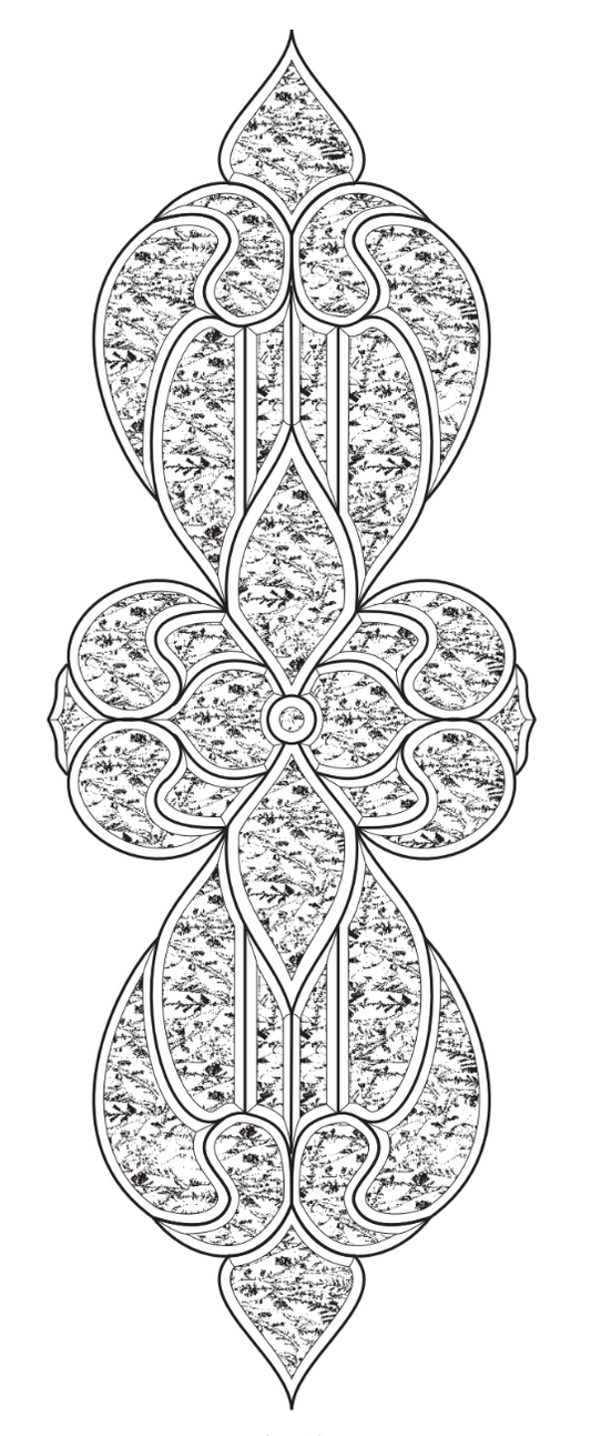 20'' x 56-1/2'' Glue Chip Bevel Cluster