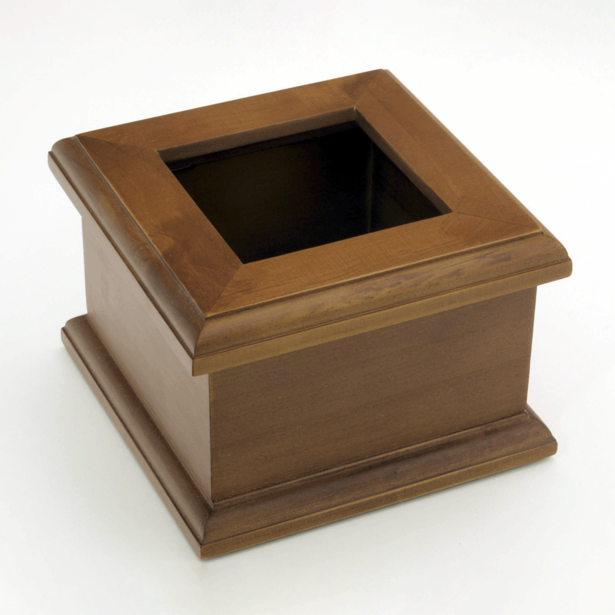 Square Wooden Box - Natural Finish