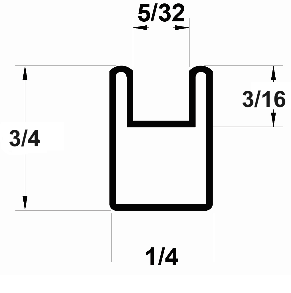 ZINC 3/4" (5/32''CHNL)