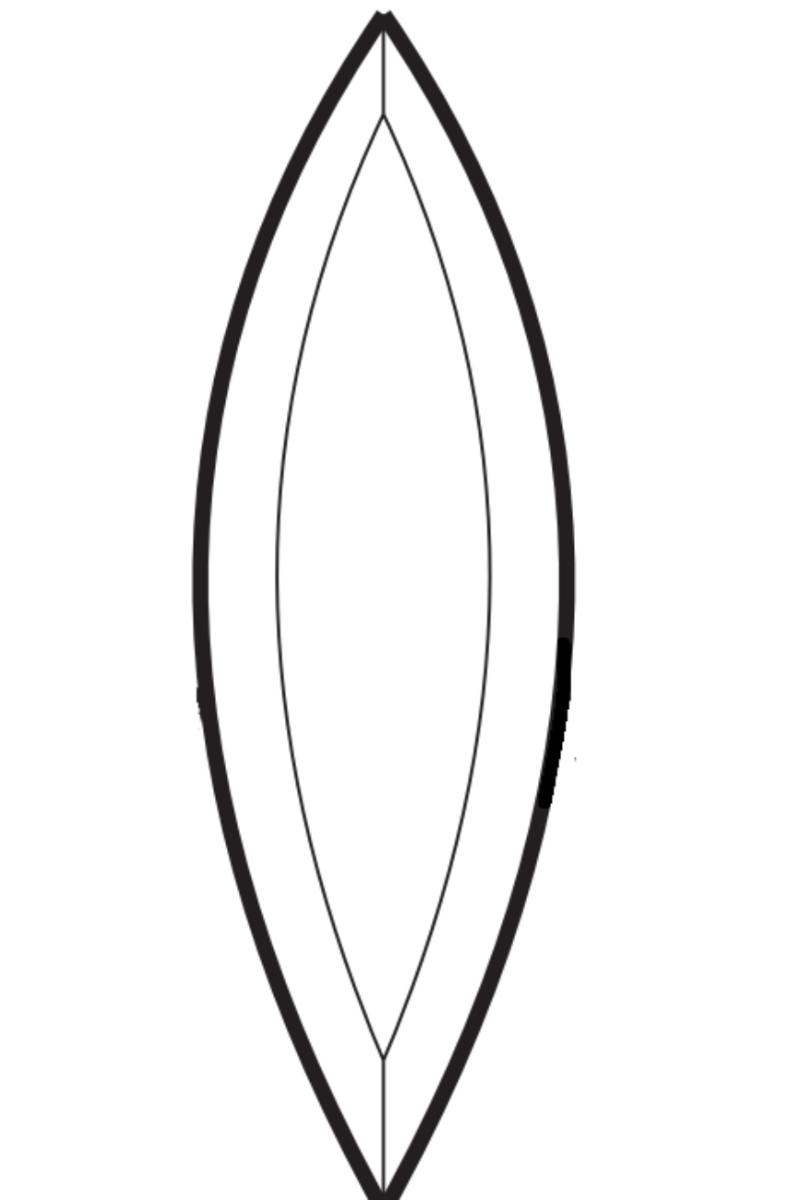 3-3/4" x 13" Bevel Cluster