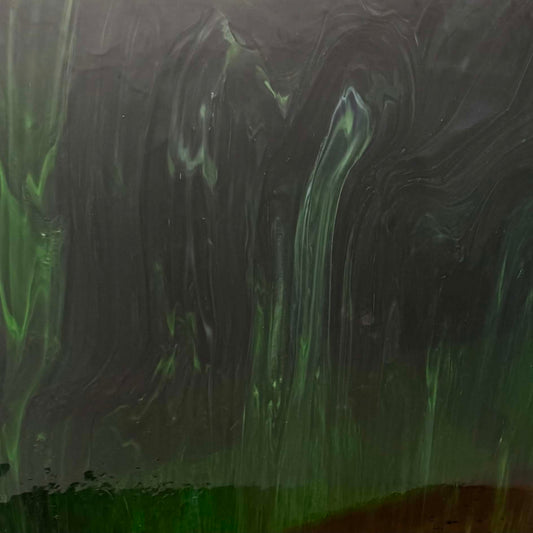 Dark Green / White Wispy
