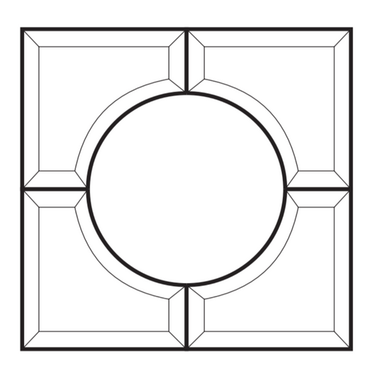 10" x 10" Bevel Cluster