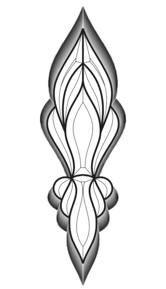 5" x 16" 6mm Bevel Cluster