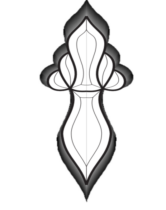 4" x 14" 6mm Bevel Cluster