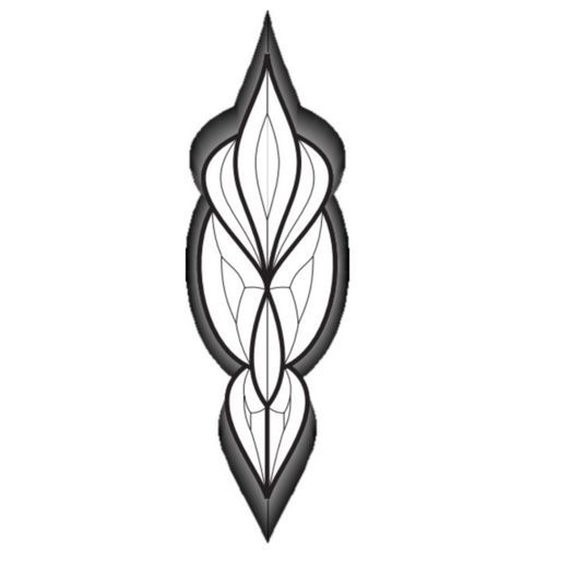 3-1/2 '' x 12" 6mm Bevel Cluster