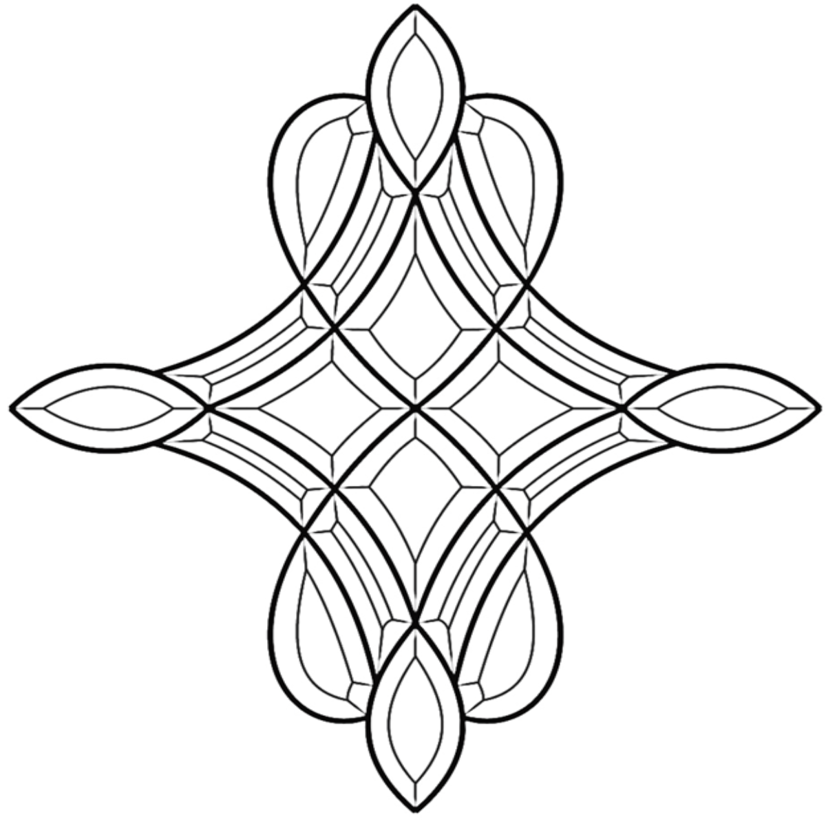 18-1/4'' x 19-7/8" Bevel Cluster