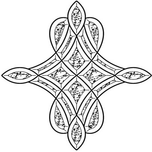 18-1/4" x 19-7/8" Glue Chip Bevel Cluster