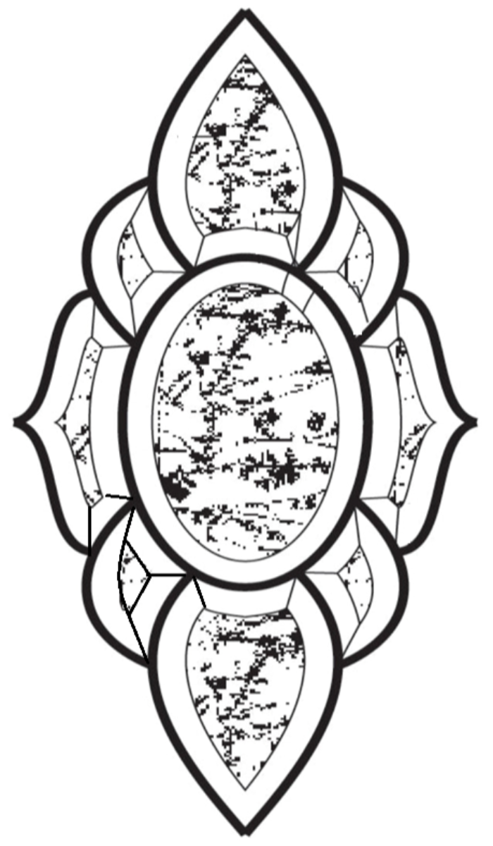 5-1/2'' x 11-3/4" Glue Chip Bevel Cluster