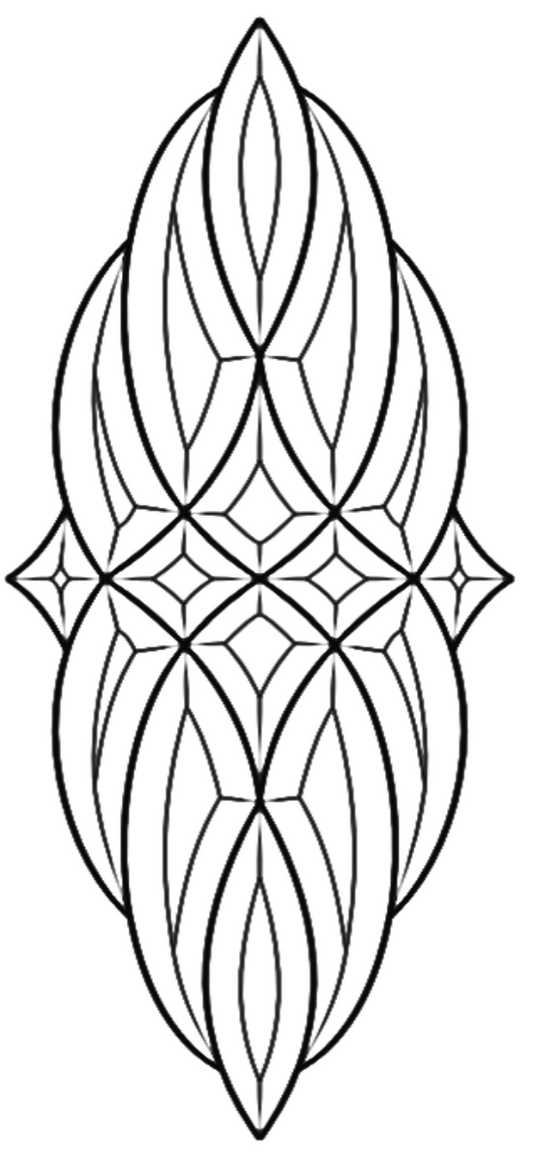 11'' x 27-3/4" Bevel Cluster