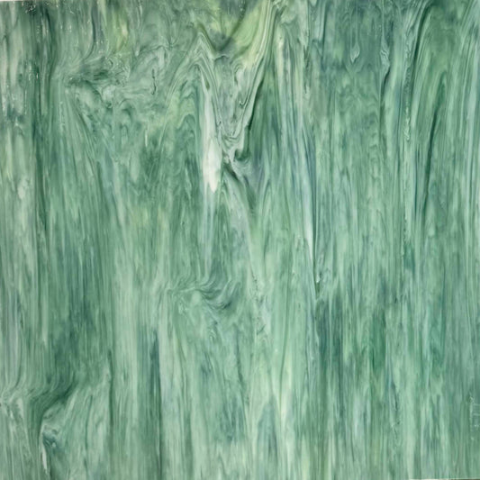 Sea Green, White Opal
