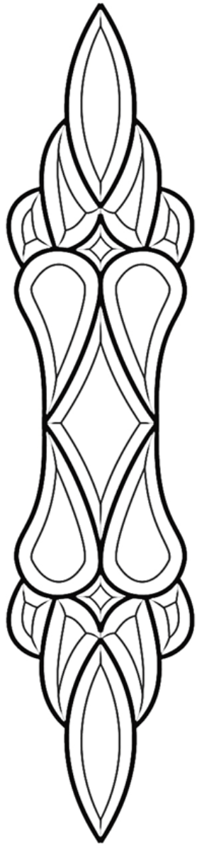 4-7/8'' x 22-7/8'' Bevel Cluster