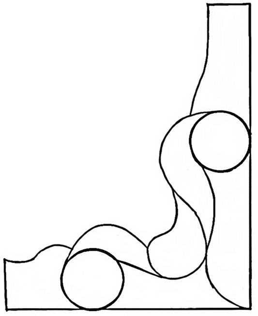 8'' x 10'' Right Bevel Cluster