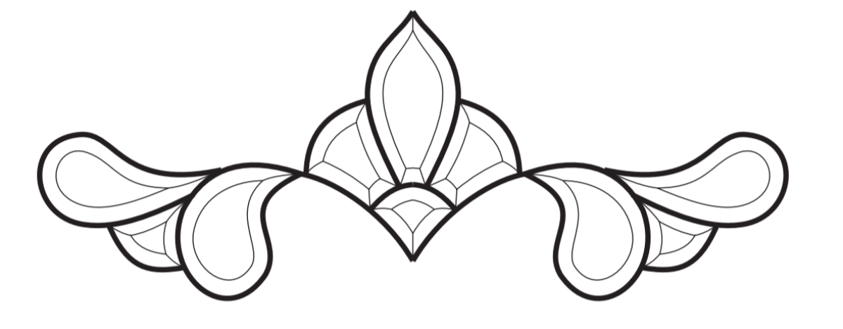 16-3/4'' x 6-1/2'' Bevel Cluster