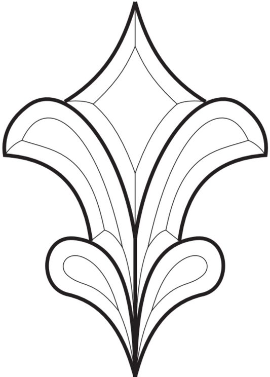 8-1/2'' x 12-1/4'' Bevel Cluster