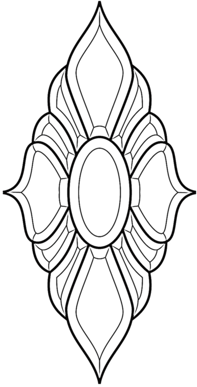 10-1/8'' x 20-1/8'' Bevel Cluster