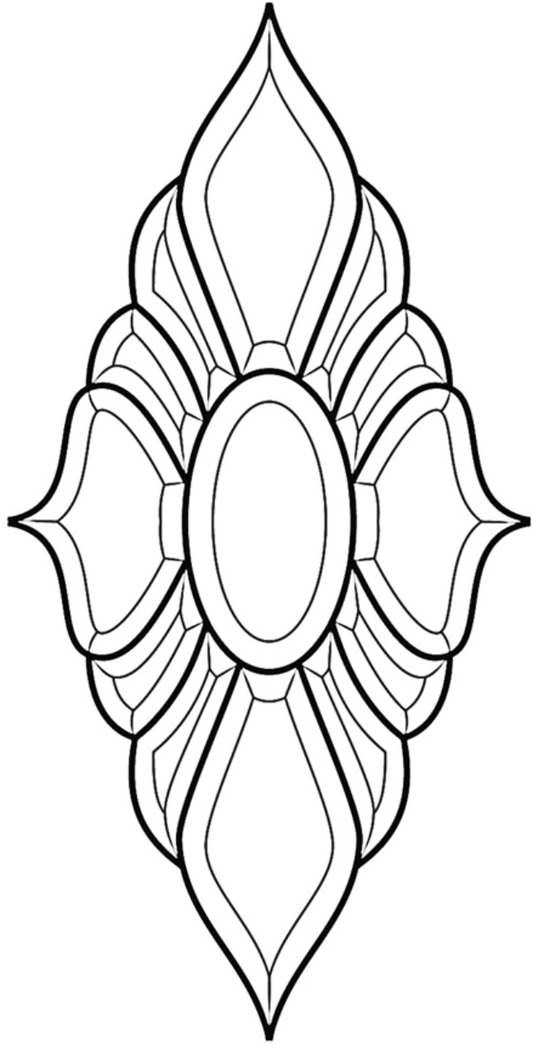 10-1/8'' x 20-1/8'' Bevel Cluster