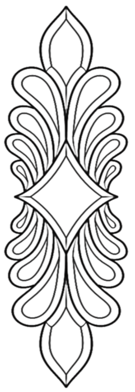 9-1/2'' x 33-7/8'' Bevel Cluster