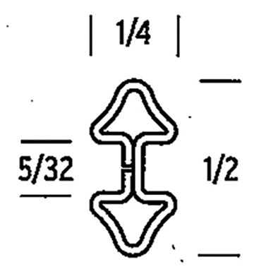 1/4" (5/32''CHNL)H COLONIAL