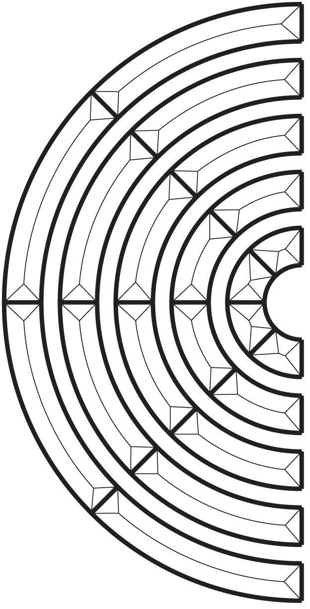 7" Outer Circle Bevel Cluster