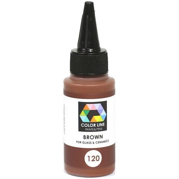 Color Line Paints & Pens, Brown, 2.2 oz.