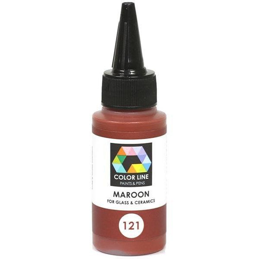 Color Line Paints & Pens, Maroon, 2.2 oz.