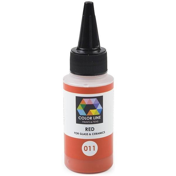 Color Line Paints & Pens, Red, 2.2 oz.