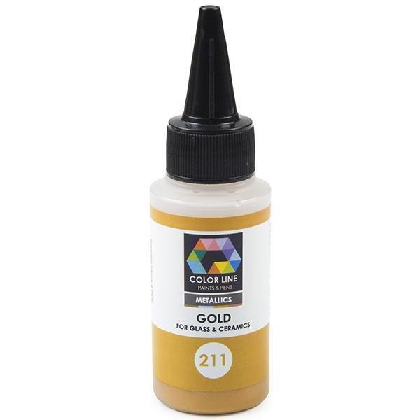 Color Line Paints & Pens, Gold, 2.2 oz.