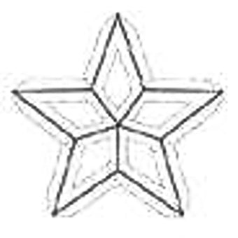 Small Lone Star Bevel Cluster
