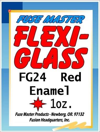 Flexi-Glass Red Enamel, 1 oz.